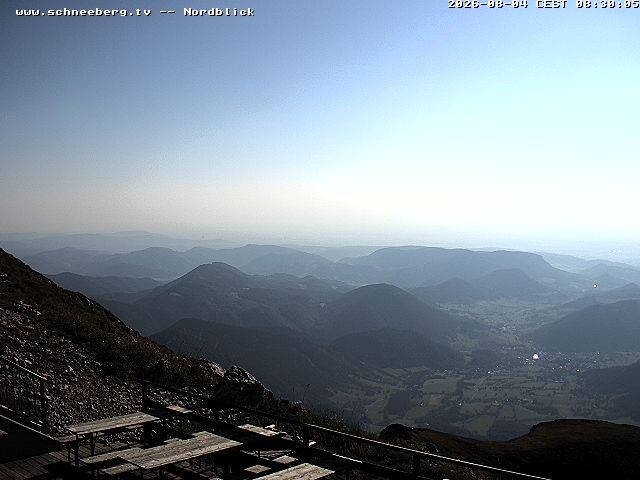 Archiv Foto Webcam Fischerhütte - Puchberg am Schneeberg