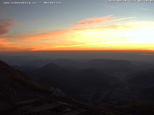 Archiv Foto Webcam Fischerhütte - Puchberg am Schneeberg