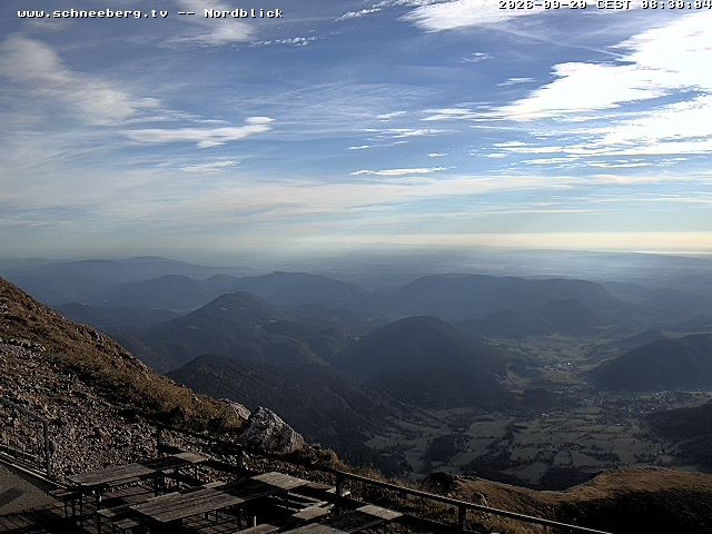 Archiv Foto Webcam Fischerhütte - Puchberg am Schneeberg