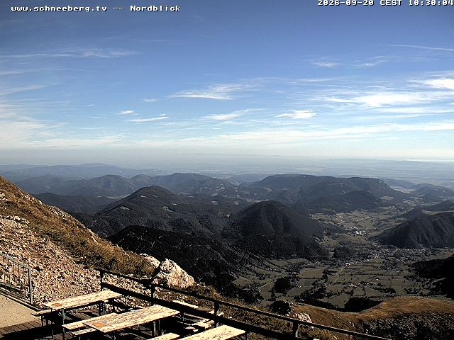 Archiv Foto Webcam Fischerhütte - Puchberg am Schneeberg