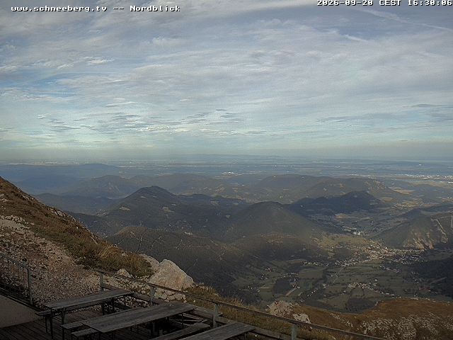Archiv Foto Webcam Fischerhütte - Puchberg am Schneeberg