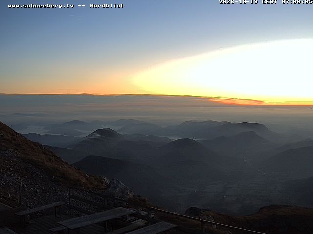 Archiv Foto Webcam Fischerhütte - Puchberg am Schneeberg