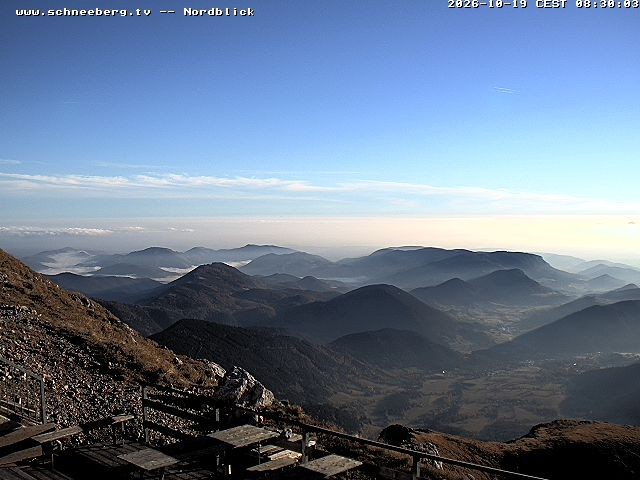 Archiv Foto Webcam Fischerhütte - Puchberg am Schneeberg
