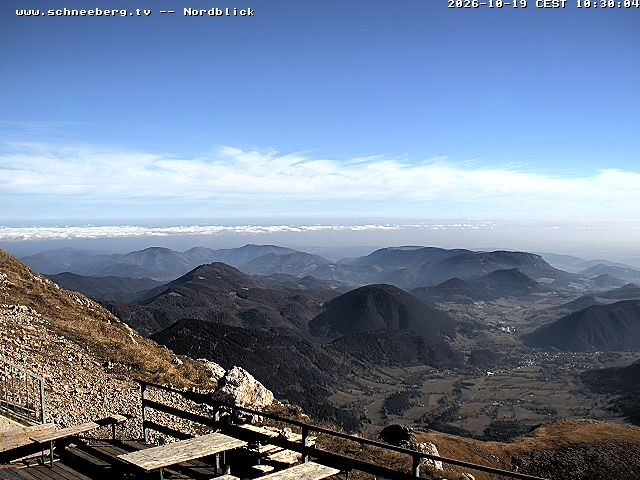 Archiv Foto Webcam Fischerhütte - Puchberg am Schneeberg