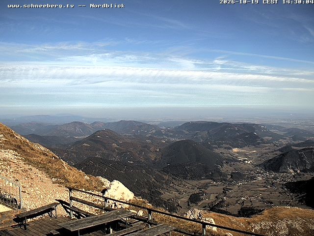 Archiv Foto Webcam Fischerhütte - Puchberg am Schneeberg