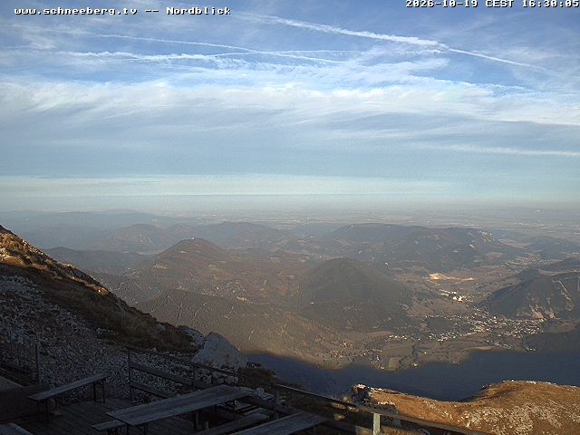 Archiv Foto Webcam Fischerhütte - Puchberg am Schneeberg