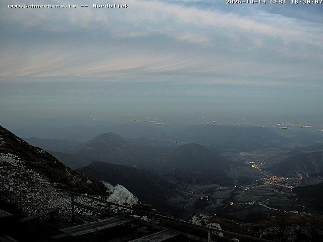 Archiv Foto Webcam Fischerhütte - Puchberg am Schneeberg