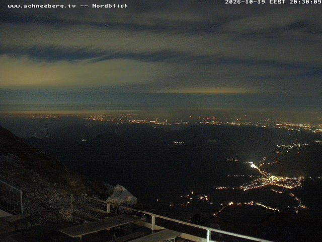 Archiv Foto Webcam Fischerhütte - Puchberg am Schneeberg