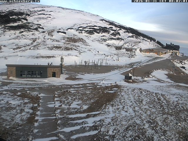 Archiv Foto Webcam Endstation Zahnradbahn Hochschneeberg