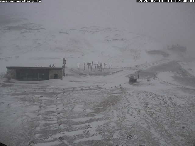 Archiv Foto Webcam Endstation Zahnradbahn Hochschneeberg