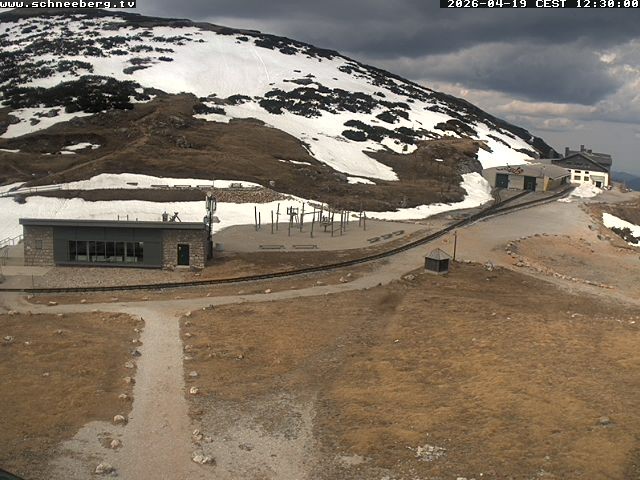 Archiv Foto Webcam Endstation Zahnradbahn Hochschneeberg