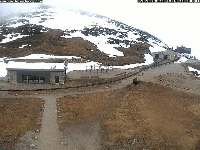 Archiv Foto Webcam Endstation Zahnradbahn Hochschneeberg