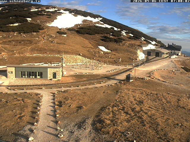 Archiv Foto Webcam Endstation Zahnradbahn Hochschneeberg