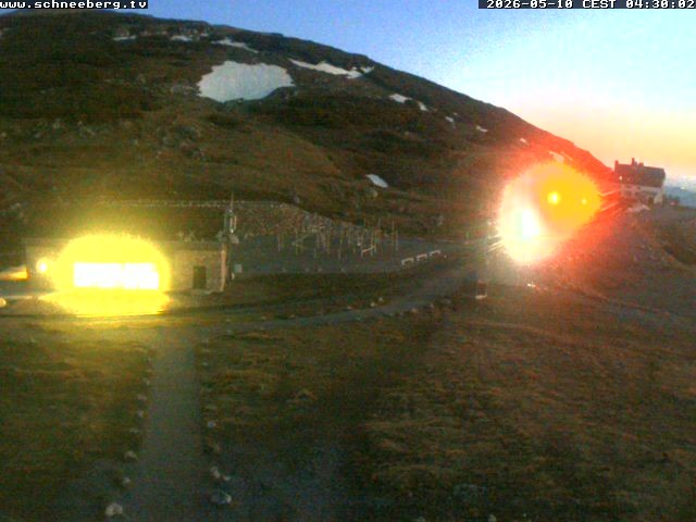 Archiv Foto Webcam Endstation Zahnradbahn Hochschneeberg
