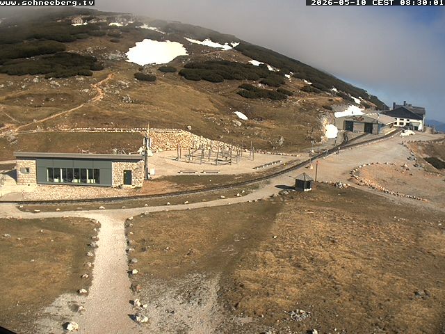 Archiv Foto Webcam Endstation Zahnradbahn Hochschneeberg
