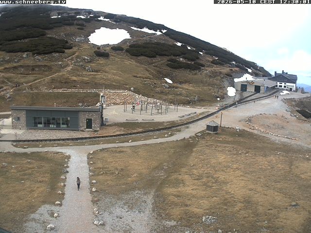 Archiv Foto Webcam Endstation Zahnradbahn Hochschneeberg
