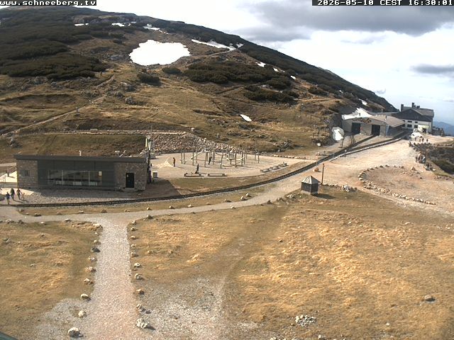 Archiv Foto Webcam Endstation Zahnradbahn Hochschneeberg