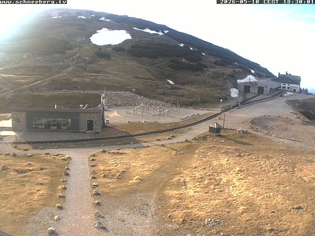 Archiv Foto Webcam Endstation Zahnradbahn Hochschneeberg