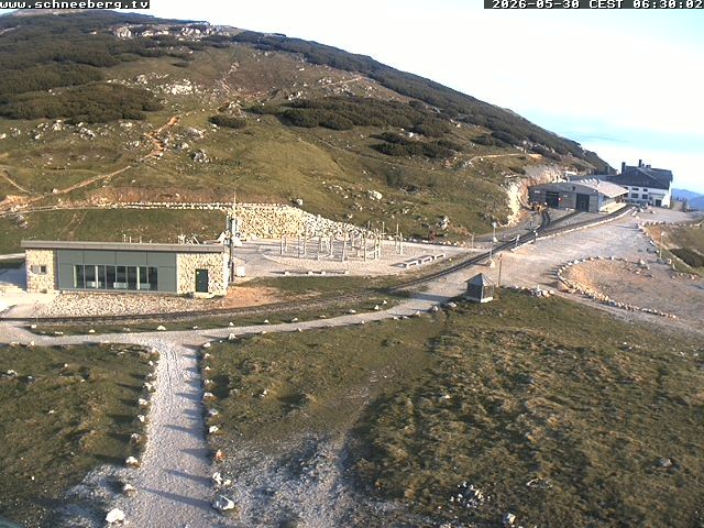 Archiv Foto Webcam Endstation Zahnradbahn Hochschneeberg