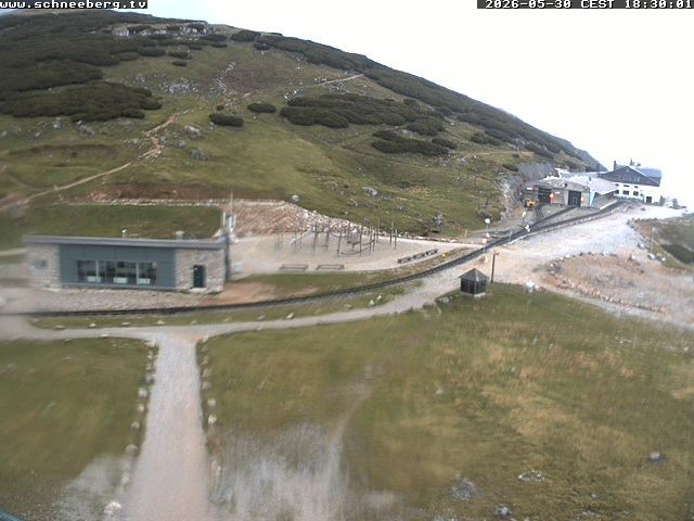 Archiv Foto Webcam Endstation Zahnradbahn Hochschneeberg