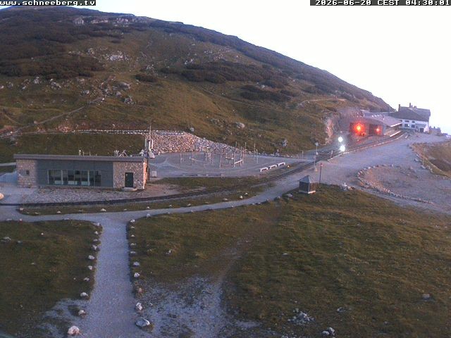 Archiv Foto Webcam Endstation Zahnradbahn Hochschneeberg