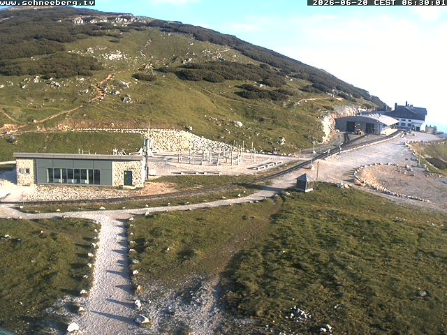 Archiv Foto Webcam Endstation Zahnradbahn Hochschneeberg