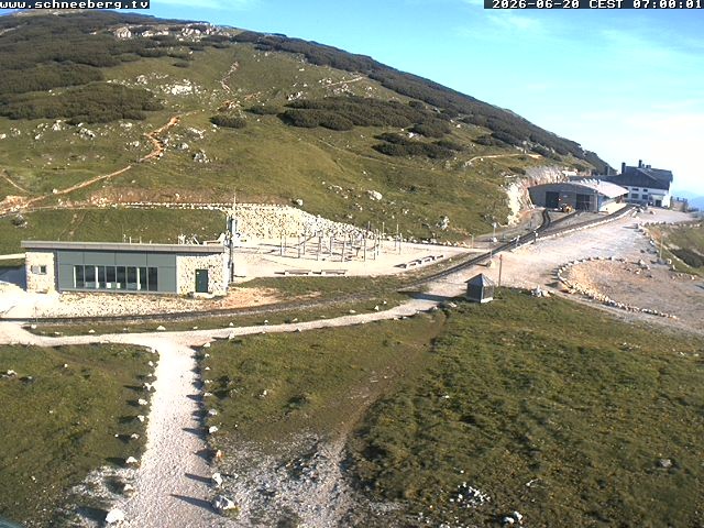Archiv Foto Webcam Endstation Zahnradbahn Hochschneeberg