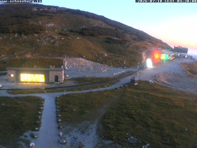 Archiv Foto Webcam Endstation Zahnradbahn Hochschneeberg