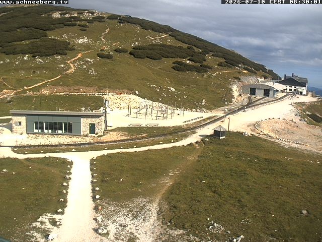 Archiv Foto Webcam Endstation Zahnradbahn Hochschneeberg