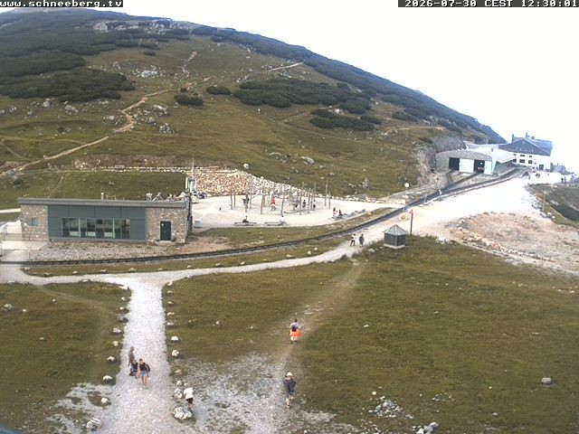Archiv Foto Webcam Endstation Zahnradbahn Hochschneeberg