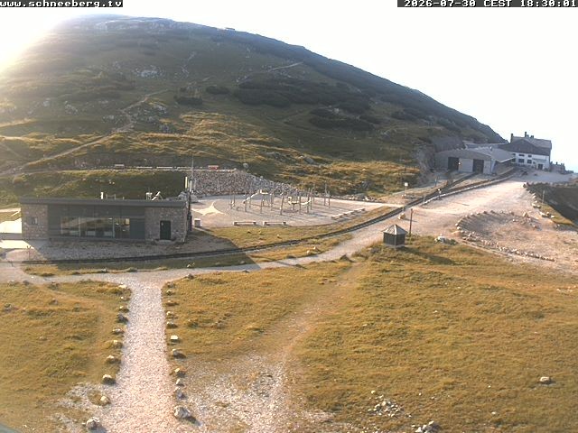 Archiv Foto Webcam Endstation Zahnradbahn Hochschneeberg