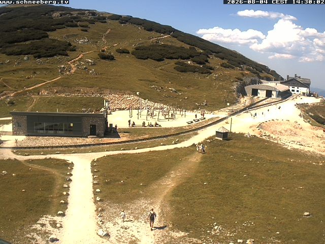 Archiv Foto Webcam Endstation Zahnradbahn Hochschneeberg