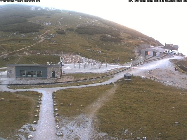 Archiv Foto Webcam Endstation Zahnradbahn Hochschneeberg
