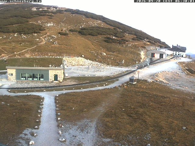 Archiv Foto Webcam Endstation Zahnradbahn Hochschneeberg