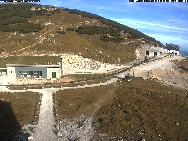 Archiv Foto Webcam Endstation Zahnradbahn Hochschneeberg