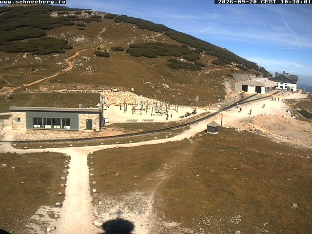 Archiv Foto Webcam Endstation Zahnradbahn Hochschneeberg