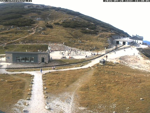 Archiv Foto Webcam Endstation Zahnradbahn Hochschneeberg