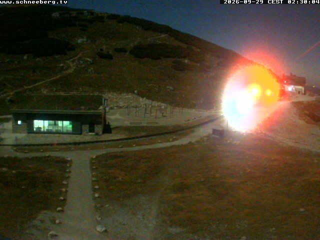 Archiv Foto Webcam Endstation Zahnradbahn Hochschneeberg