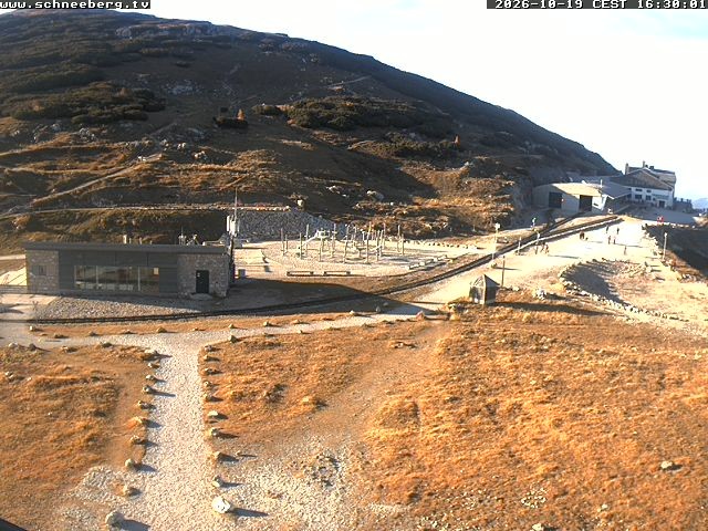 Archiv Foto Webcam Endstation Zahnradbahn Hochschneeberg
