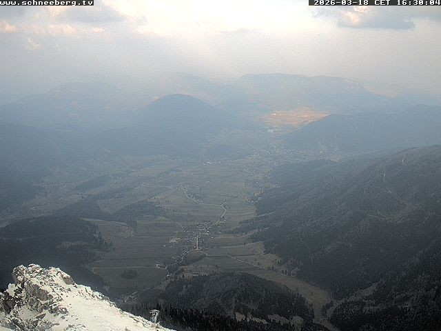 Archiv Foto Webcam Talblick Berghaus Hochschneeberg