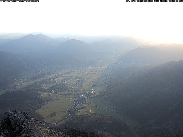 Archiv Foto Webcam Talblick Berghaus Hochschneeberg