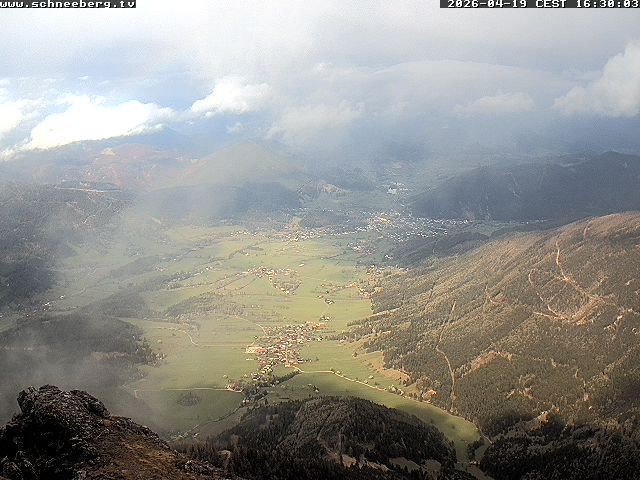 Archiv Foto Webcam Talblick Berghaus Hochschneeberg