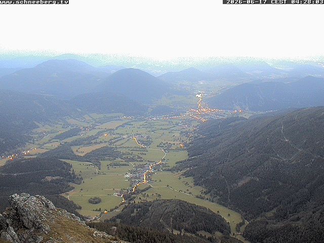Archiv Foto Webcam Talblick Berghaus Hochschneeberg