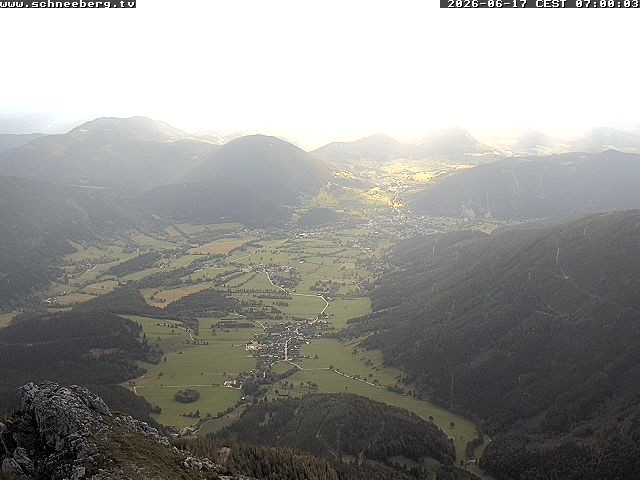 Archiv Foto Webcam Talblick Berghaus Hochschneeberg