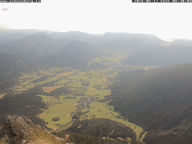 Archiv Foto Webcam Talblick Berghaus Hochschneeberg