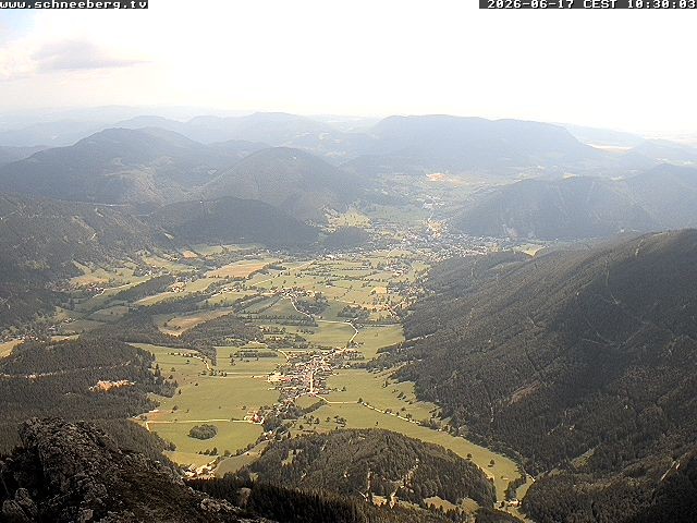 Archiv Foto Webcam Talblick Berghaus Hochschneeberg