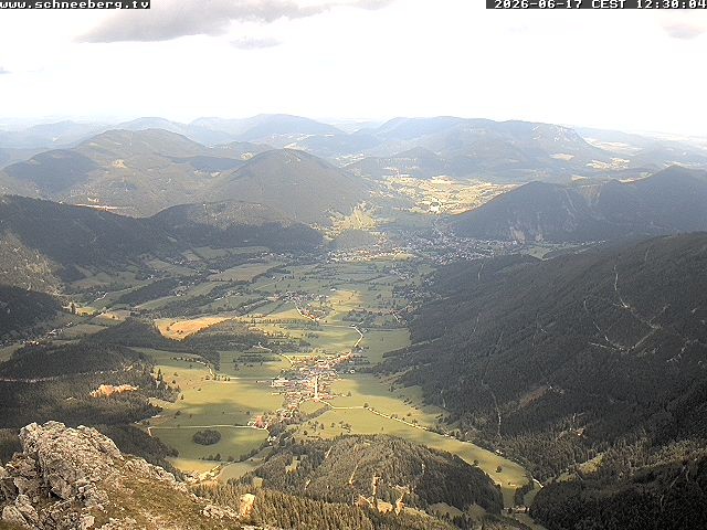 Archiv Foto Webcam Talblick Berghaus Hochschneeberg