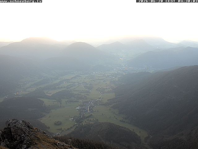 Archiv Foto Webcam Talblick Berghaus Hochschneeberg