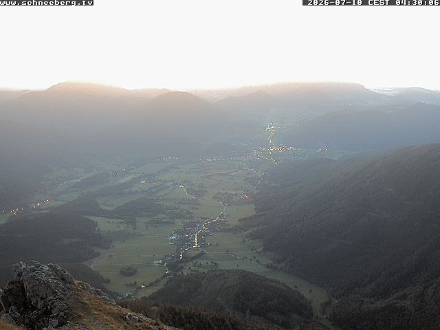 Archived image Webcam Mountain Hut Hochschneeberg