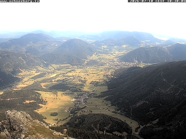 Archiv Foto Webcam Talblick Berghaus Hochschneeberg